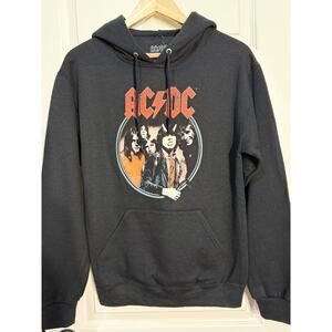 Unisex Black AC/DC Highway to Hell Hoodie / Sweatshirt Size S